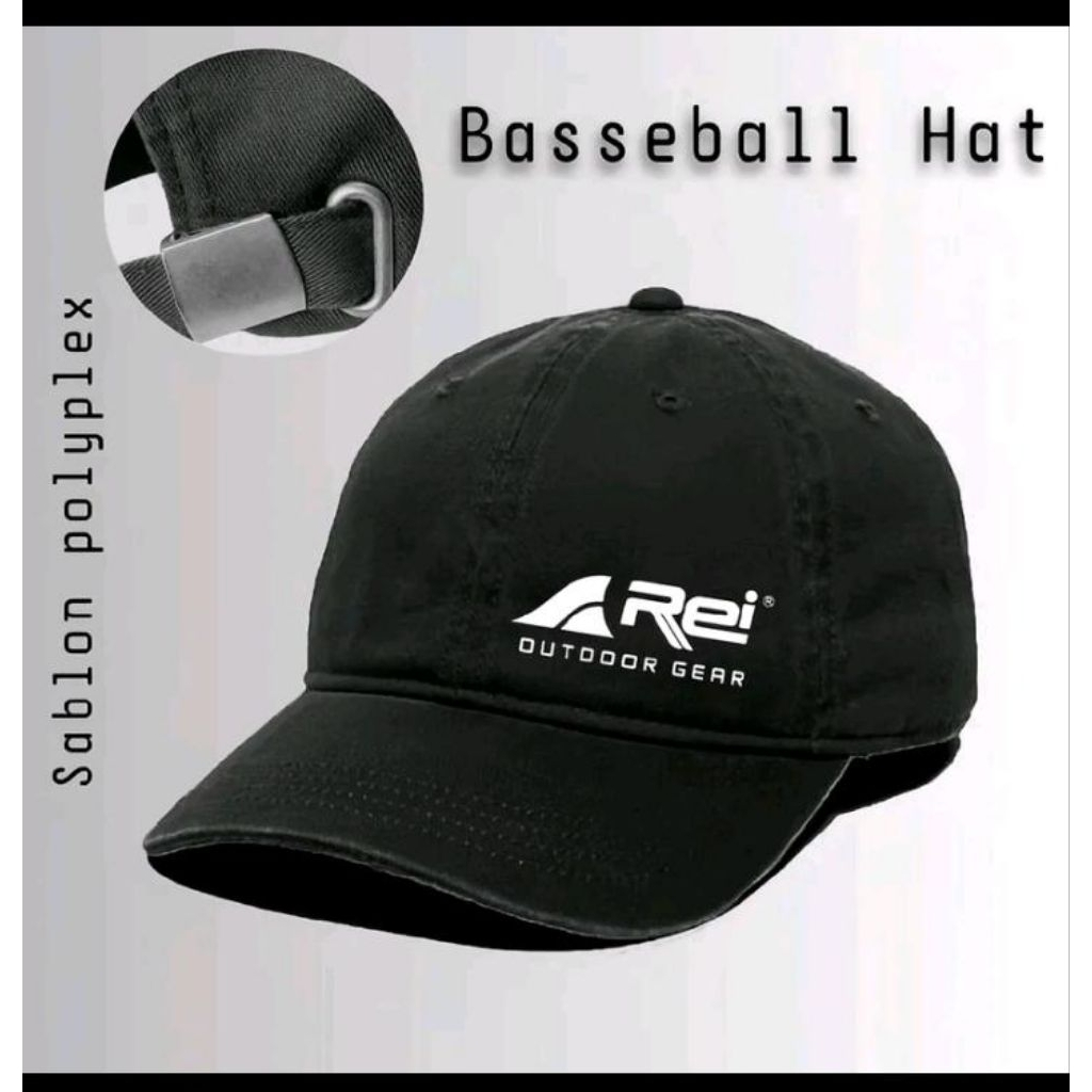 TOPI BASBELL CAPS UNISEX TOPI POLO HAT CAPS PREMIUM ORIGINAL PRIA WANITA  LOGO REI