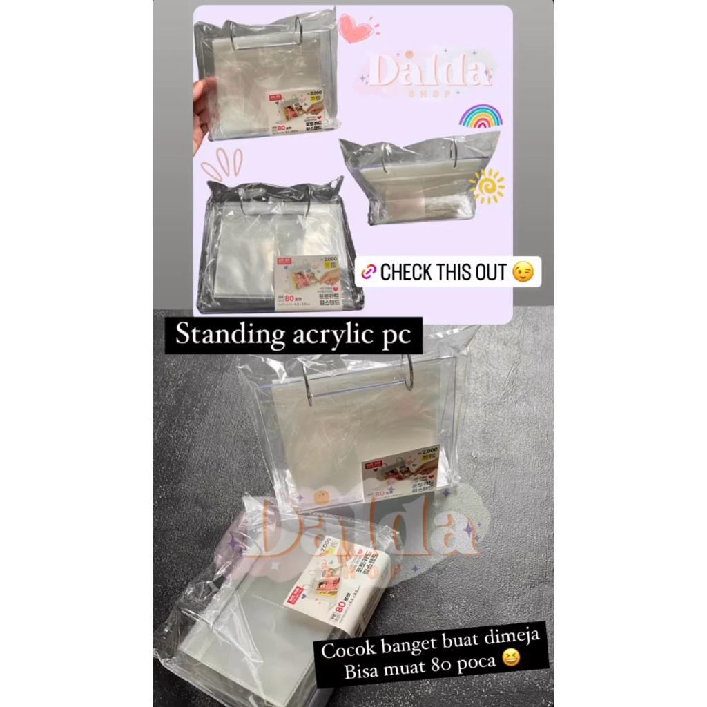 Daiso standing acrylic photo