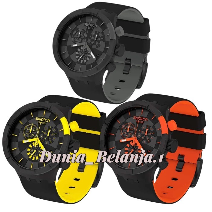 Original 100% Jam Tangan Unisex Swatch SB02B400 SB02B402 SB02B403 BIG BOLD CHRONO Garansi 2 Tahun