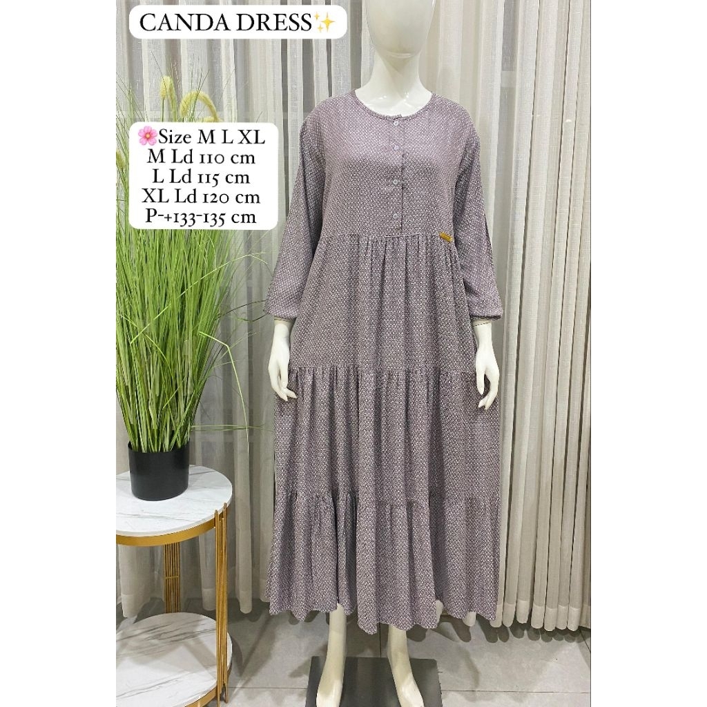 CANDA DRESS CATTON JAGUARD BY 3 POINT 3POINT