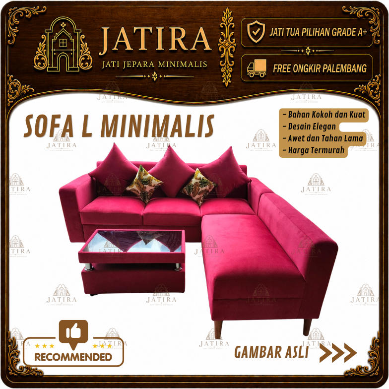 Sofa L Minimalis | Sofa L Minimalis Murah Palembang