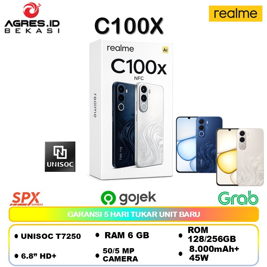 REALME C100X (6/128) ( 6/256) 8000mAh Titan Battery