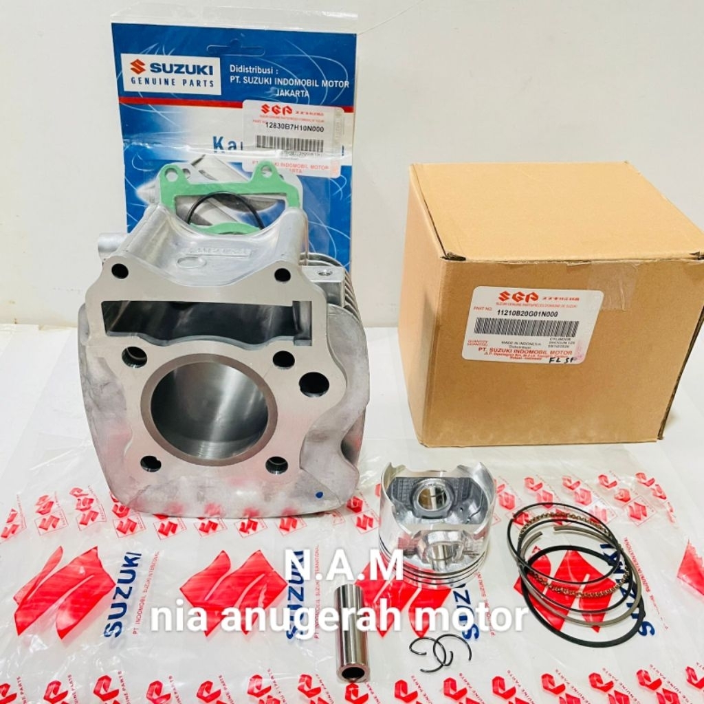 Blok seher cylinder piston+topset Suzuki Shogun FL 125 Shogun axelo Shogun SP 125 Shogun New 125