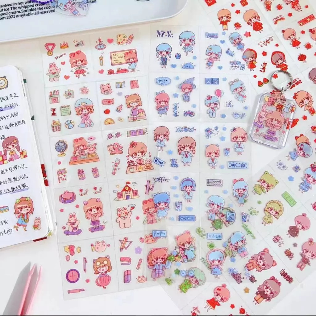 [ ISI 20 LEMBAR ] Stiker Momo Lucu Untuk Anak | Stiker Laser Blink Blink | Tinggal Tempel Sudah Dipo