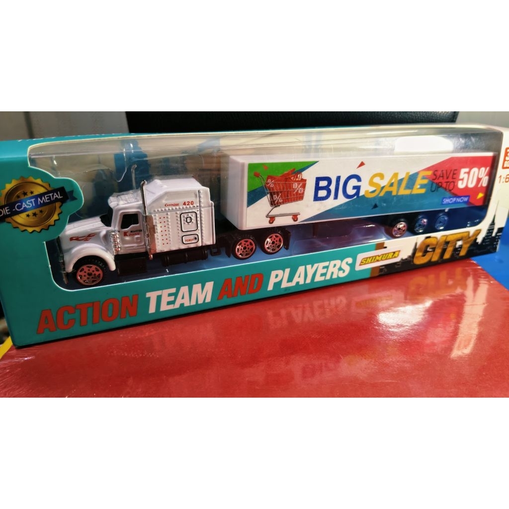 Diecast Truck Kontainer Box Miniatur Diecast Truk Container Tengki