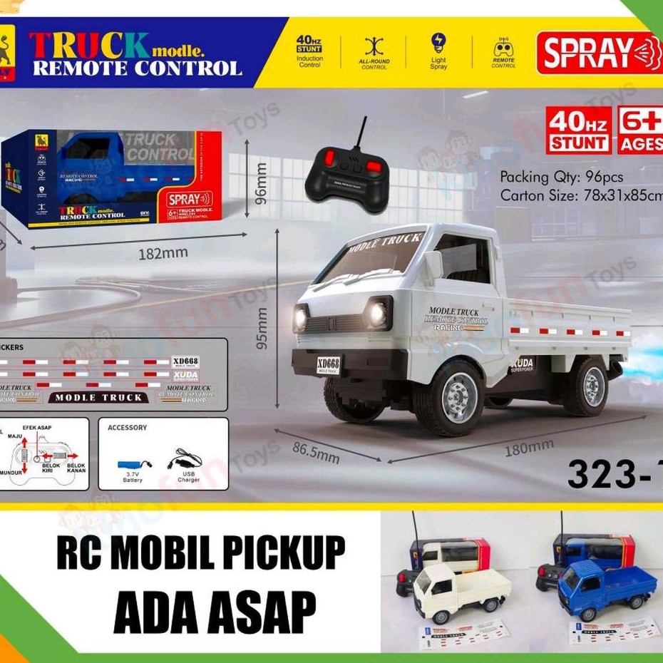 Mainan Mobil Remote Control RC Pick Up Mini L300 Drift Speed Carry PickUp 323-1A