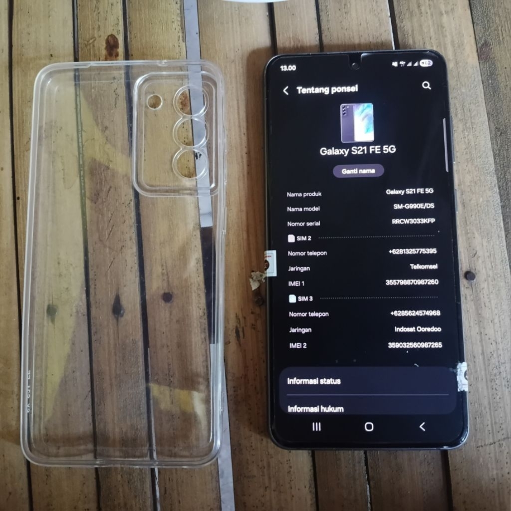 Samsung S21 FE 5G 8/256 Second Normal HP Ces