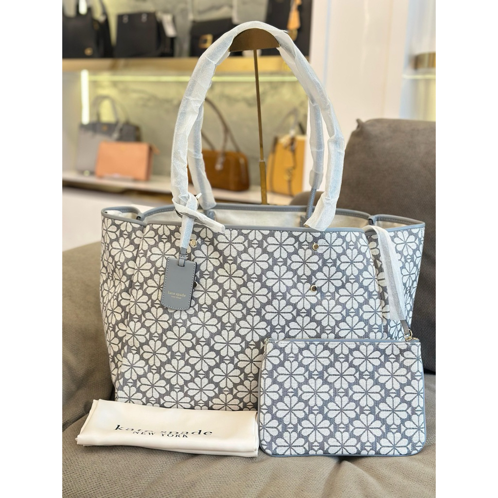 LUNALITA BOUTIQUE Spade Flower Jacquard Large Everything Tote