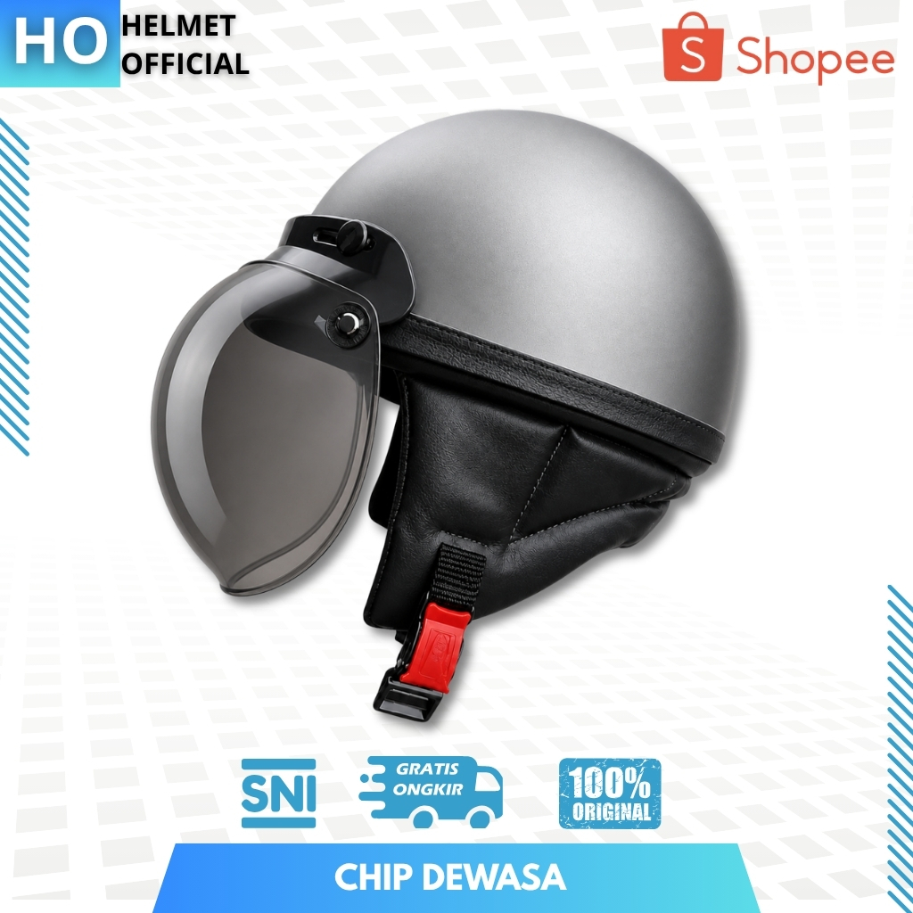 HELM BOGO RETRO CHIP+KACA