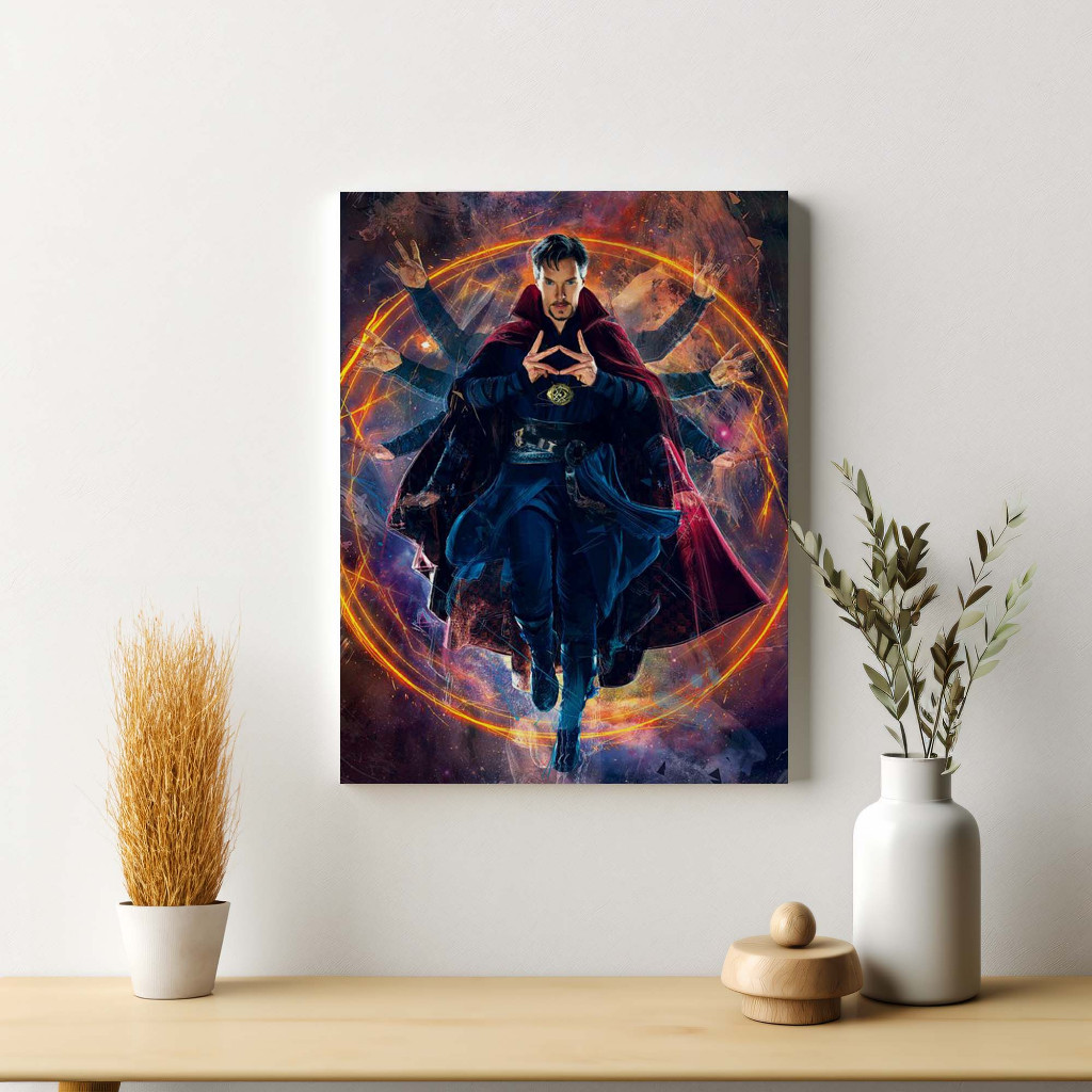 Pajangan Poster Dr Strange Dekorasi Dinding Bingkai Kayu Modern