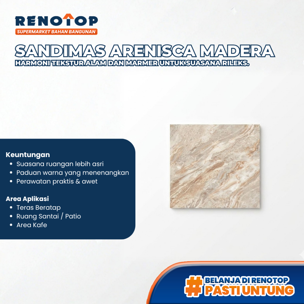Renotop Sandimas Granite Tile Lantai Pilihan Motif Homogenous