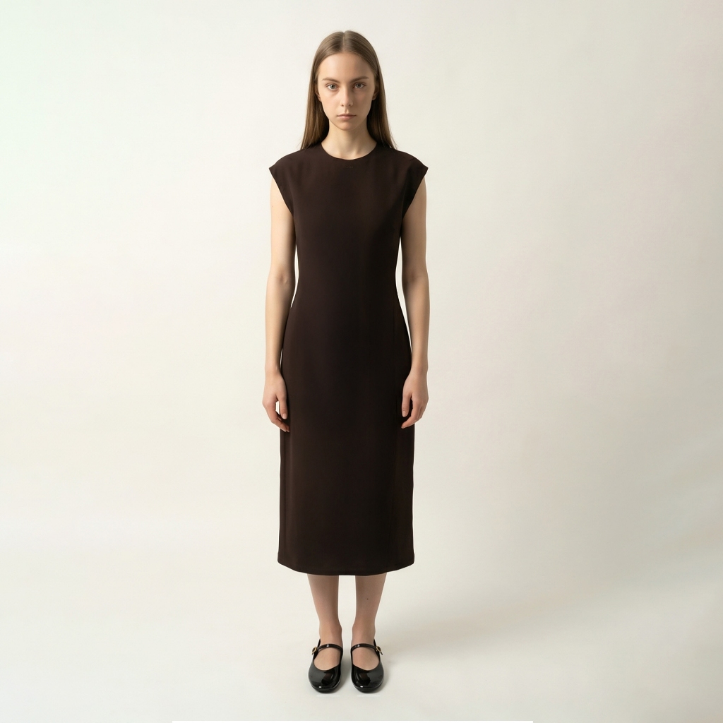 CELCIUS WOMAN Maxi Satin Dress LIN000159W Olive