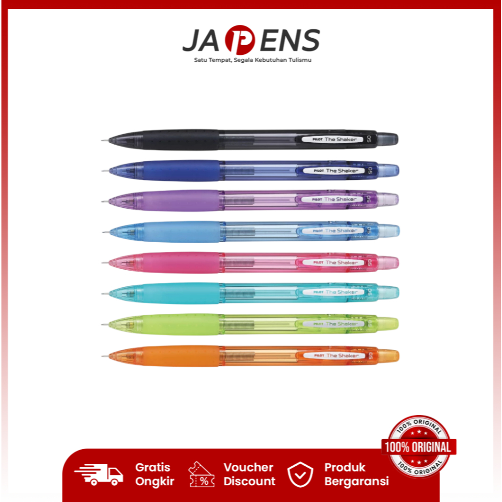 Pilot The Shaker Pensil Mekanik - 0.5mm & 0.7mm/ Pensil Mekanik/Shaker/Pensil Unik