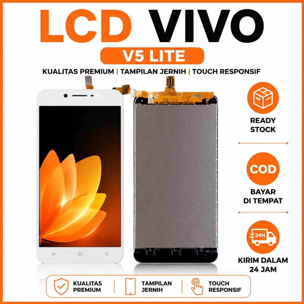 LCD Touchscreen VIVO V5 LITE 1609 Layar Sentuh Fullset ORI Siap Pasang Responsif