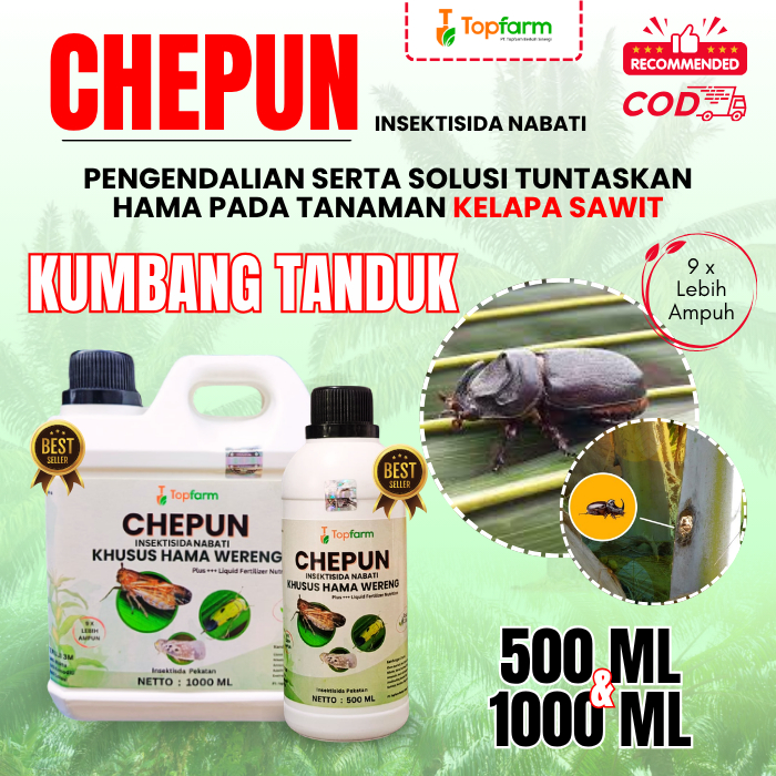 Insektisida Kumbang Tanduk / Obat Kumbang Tanduk Kelapa Sawit / Insektisida Topfarm / Obat Hama Sawi