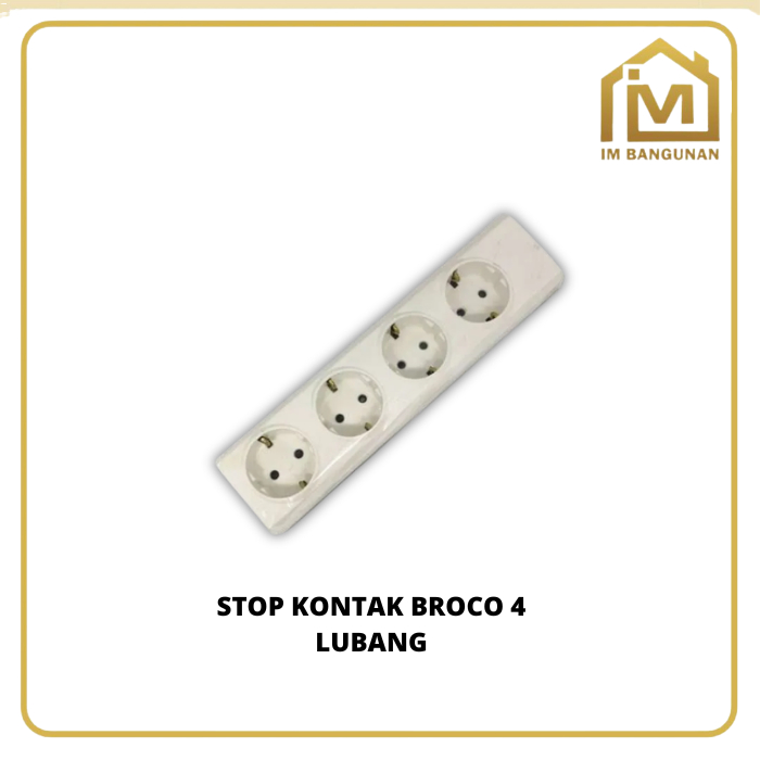 STOP KONTAK BROCO 4 LUBANG