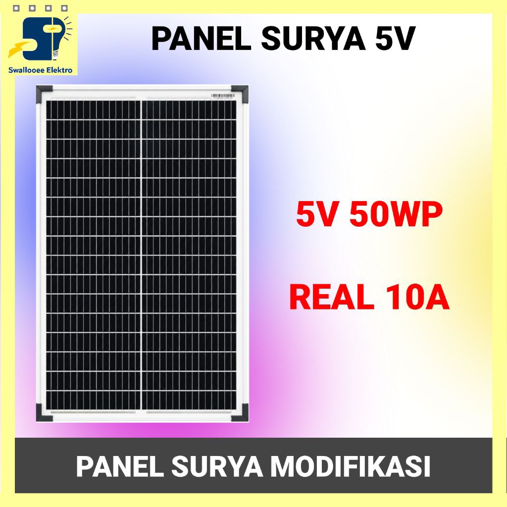 Solar panel panel Surya 5V 30WP 6A- 20WP 4A - 10WP 2A 5V  Modifikasi solar panel