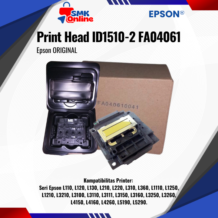 Head Printer Epson ID1510-2 L110 L120 L130 L210 L220 L310 L360 L1110 L3110 L3150 L121 L1210 L3210 L5