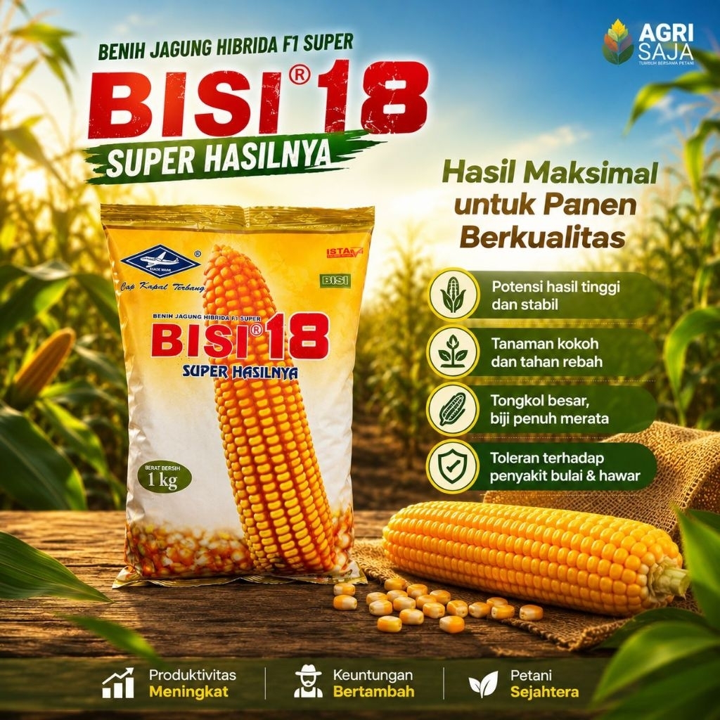 Benih Jagung BISI 18 PT. Kapal Terbang