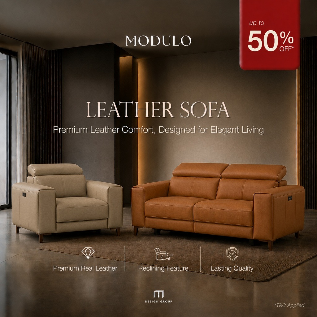 LUNA Electric Leather Recliner Sofa – Stone Color