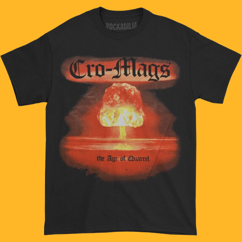 Kaos Band CRO-MAGS The Age Of Quarrel Vintage Retro - T-Shirt Reguler & Boxy Unisex Baju band Mercha