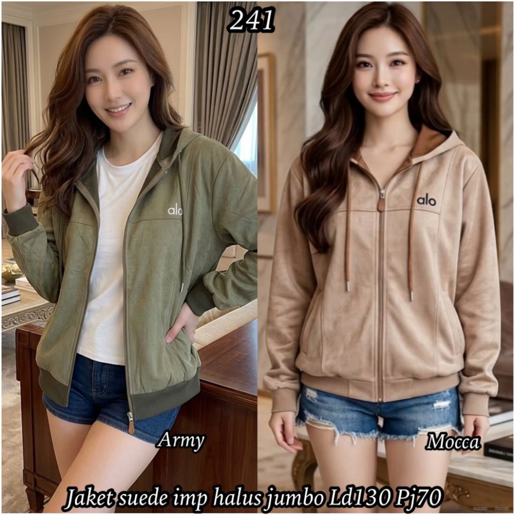 241 new jaket Suede jumbo ld 130