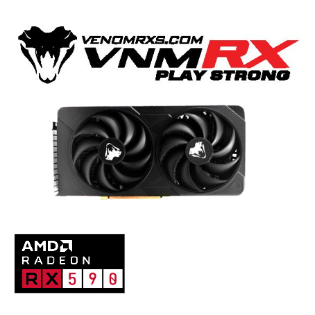 VenomRX AMD Radeon RX 590 8GB DDR5 256Bit Dual Fan I RX590 GME - RX590 2048SP 8GB