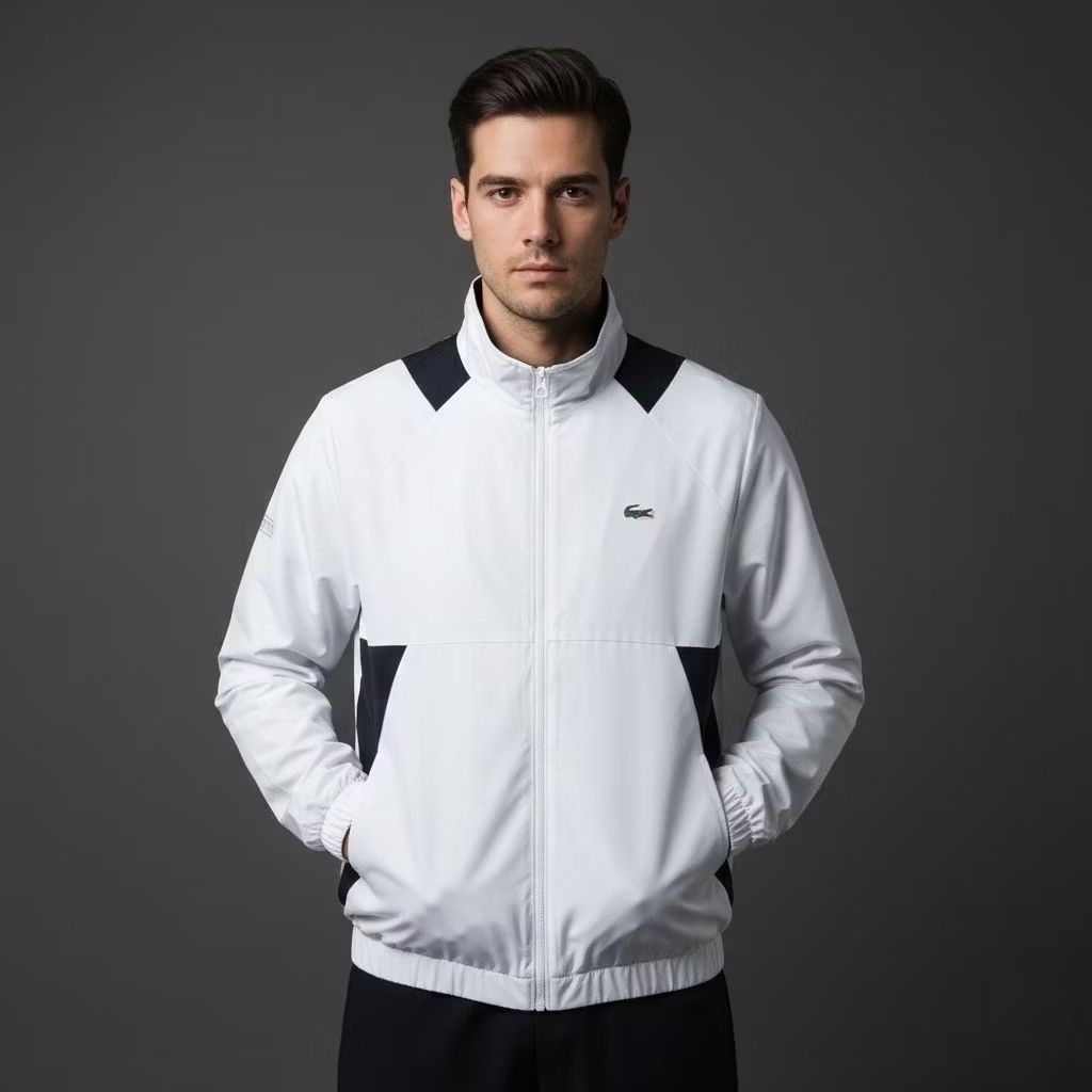 Jaket Buaya Sport white black Size XL