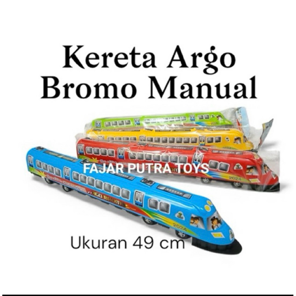 OCEAN Grosir Mainan Anak Terbaru Kereta Argo Bromo Manual 5001