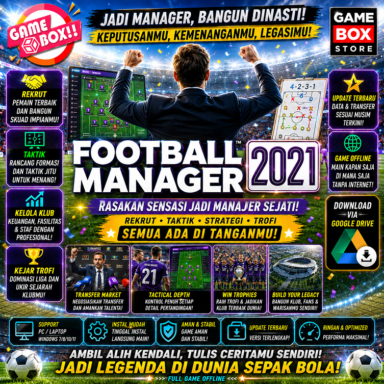 FOOTBALL MANAGER 2021 - PC LAPTOP GAMES