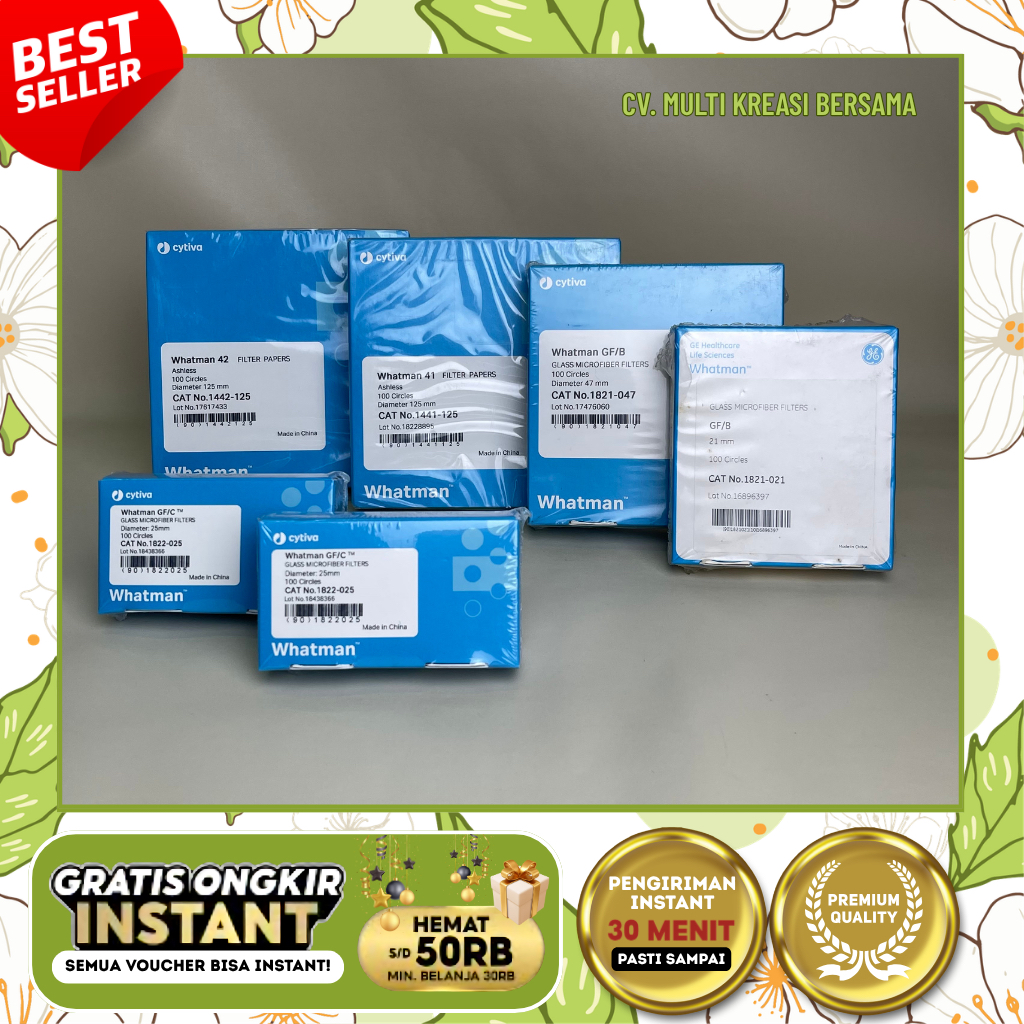 KERTAS SARING WHATMAN LABORATORIUM | WHATMAN FILTER PAPER | KERTAS FILTRASI | WHATMAN NO. 41, NO. 42