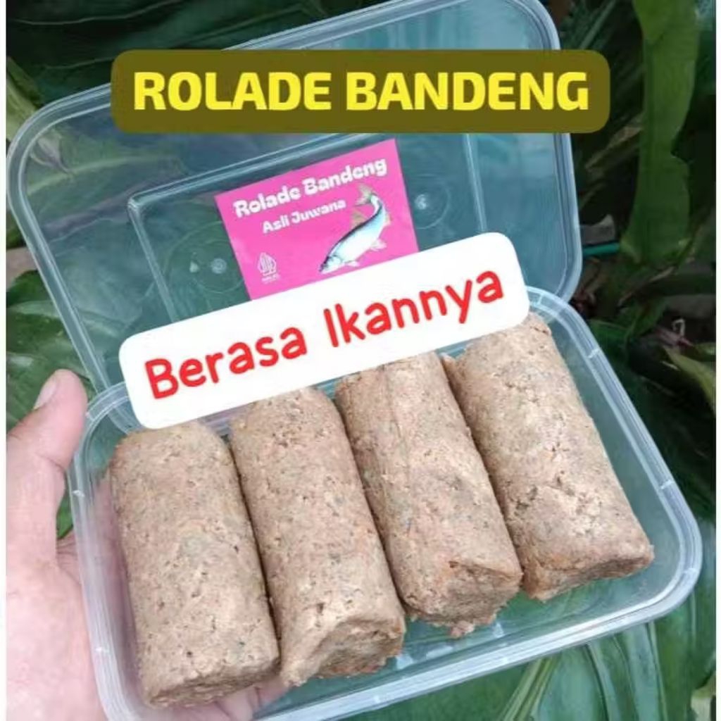[ROLADE BANDENG ISI 4] Rolade Olahan Ikan BANDENG isi 4 Besar Asli Khas Juwana Pati Semarang Gresik 