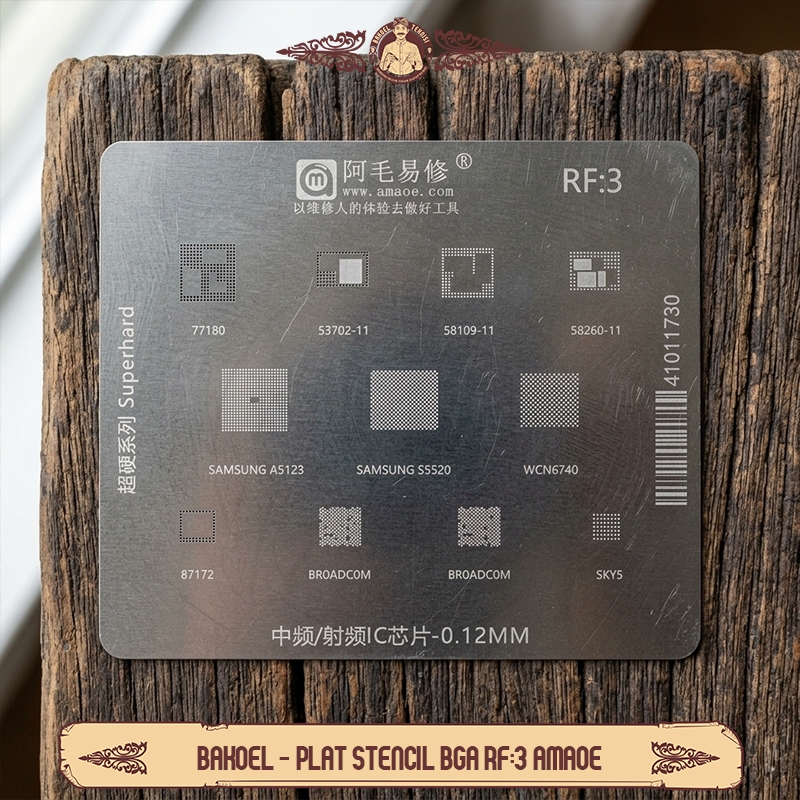 Plat Cetakan Amaoe RF:3 / Cetakan IC Amaoe RF 3 / Cetakan BGA Amaoe RF3 / Amaoe BGA Rebaling RF 3