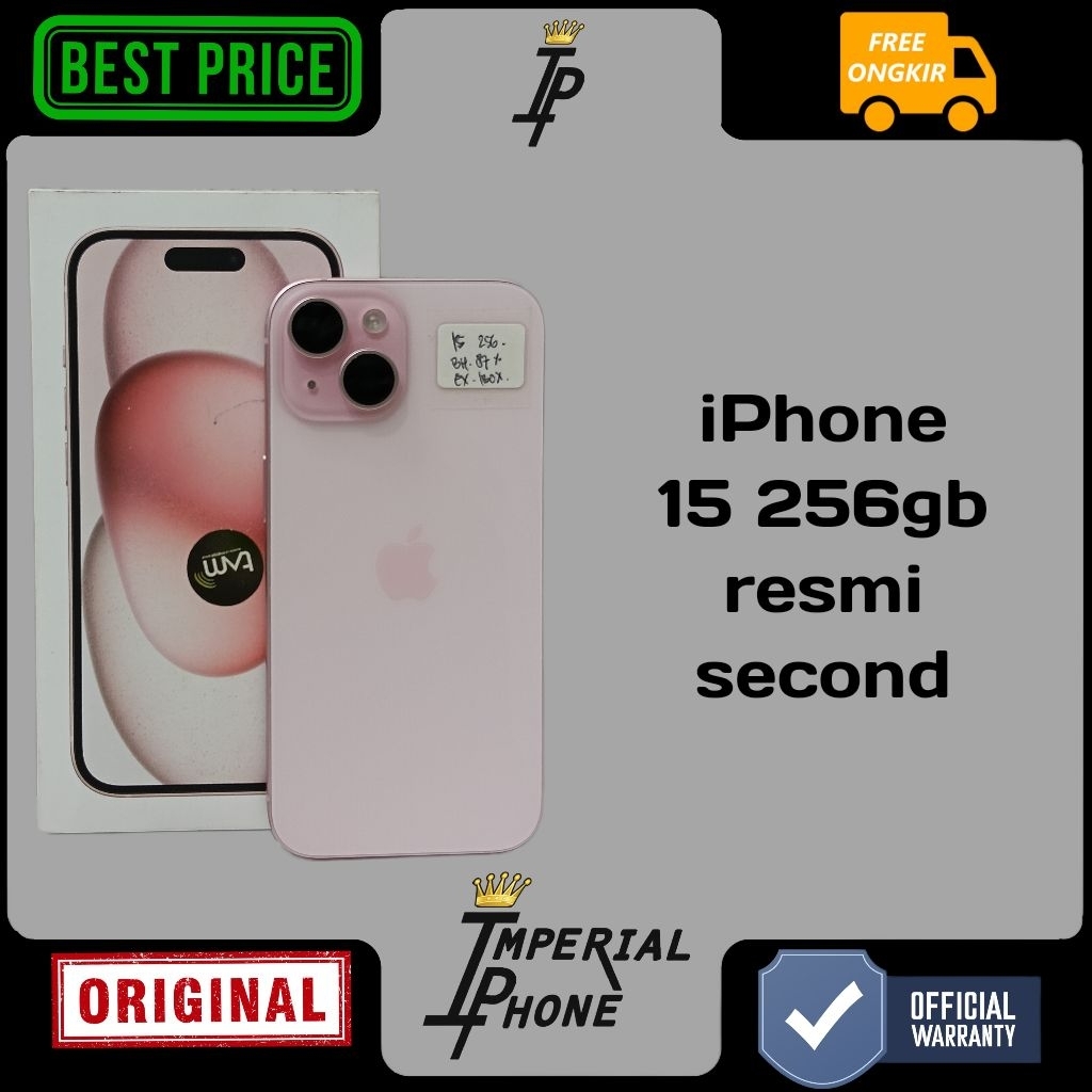 iphone 15 256GB resmi second