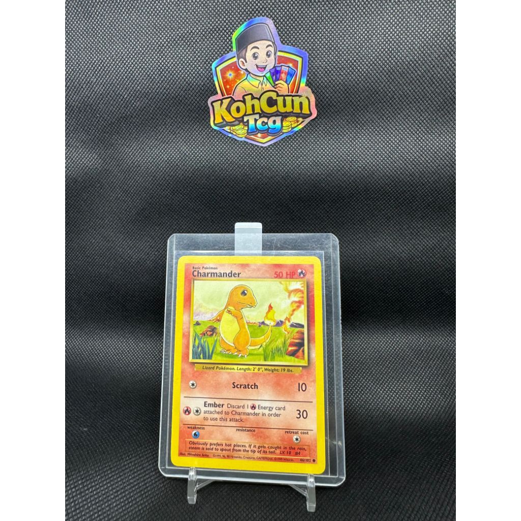 Kartu Pokemon Vintage - Charmander Pokemon Base Set 2