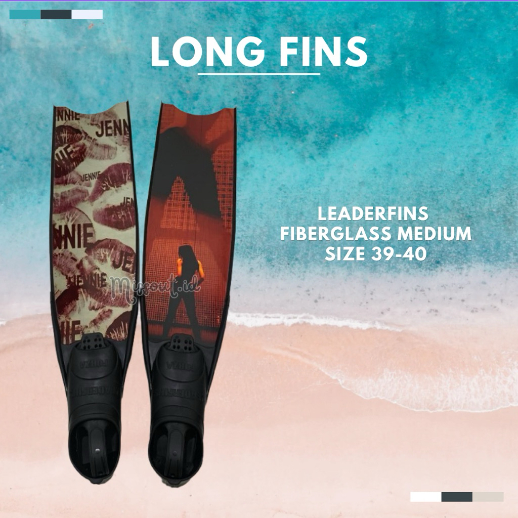 Sewa Long fins Leaderfins Fiberglass Medium Size 39-40