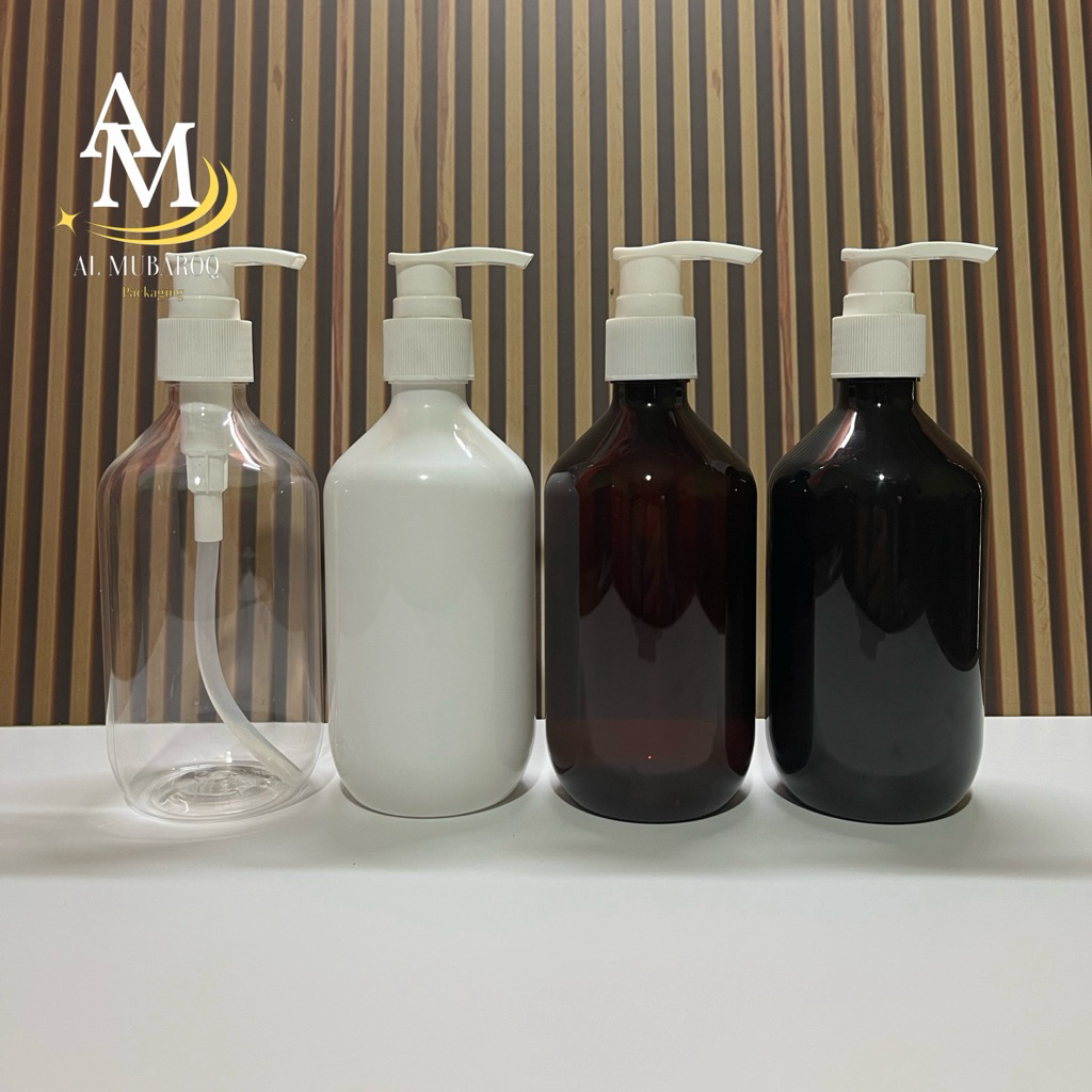 Botol Pump 300ml Mada Tutup Pump Lotion Putih/Botol Pet 300ml Mada Tutup Pump Lotion Putih