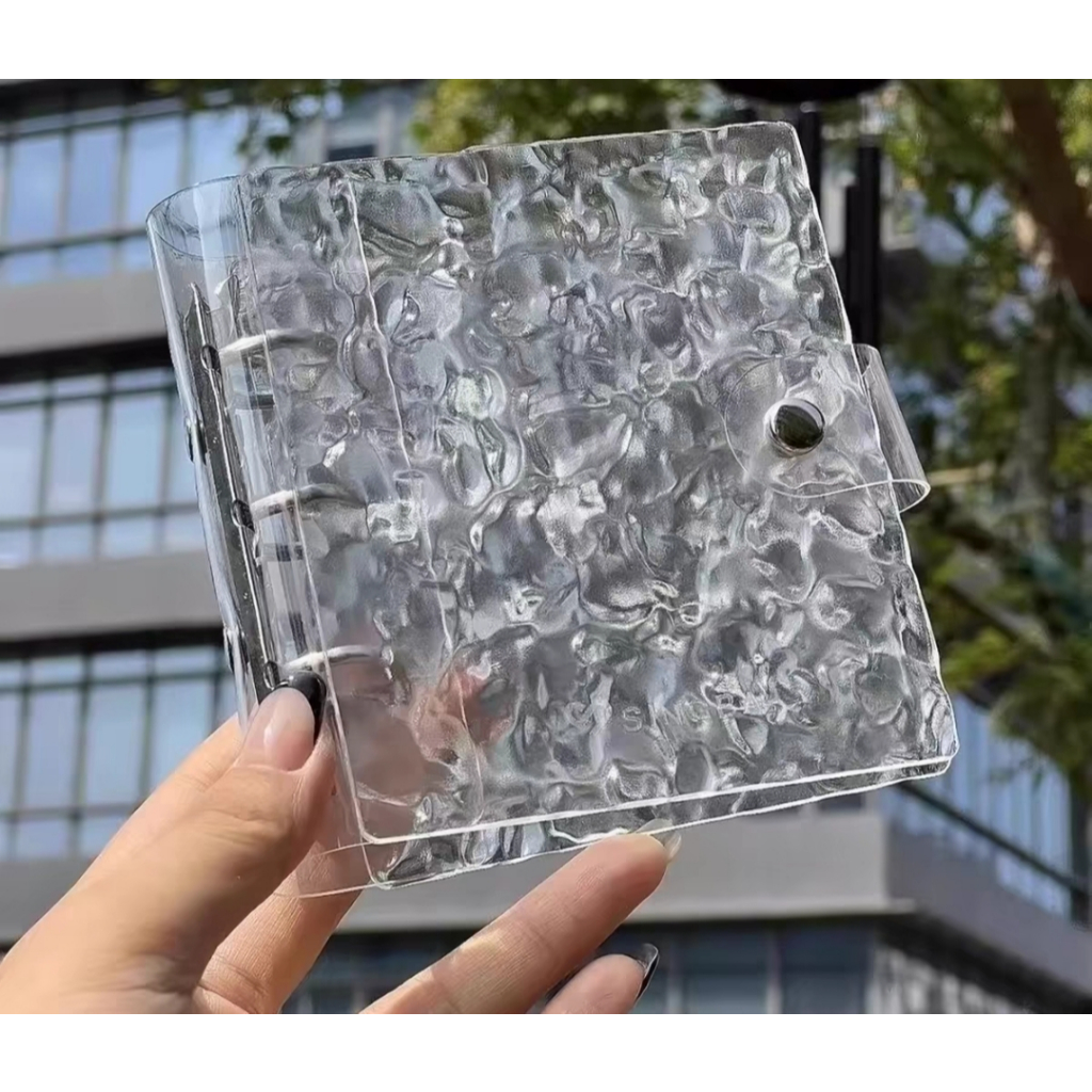 Binder A8/3in Acrylic Patern Crystal. 3 Ring.