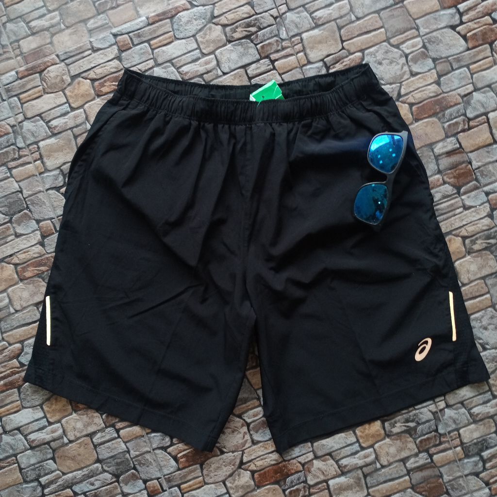 Celana pendek olahraga pria ASICS original preloved, celana Training olahraga pria