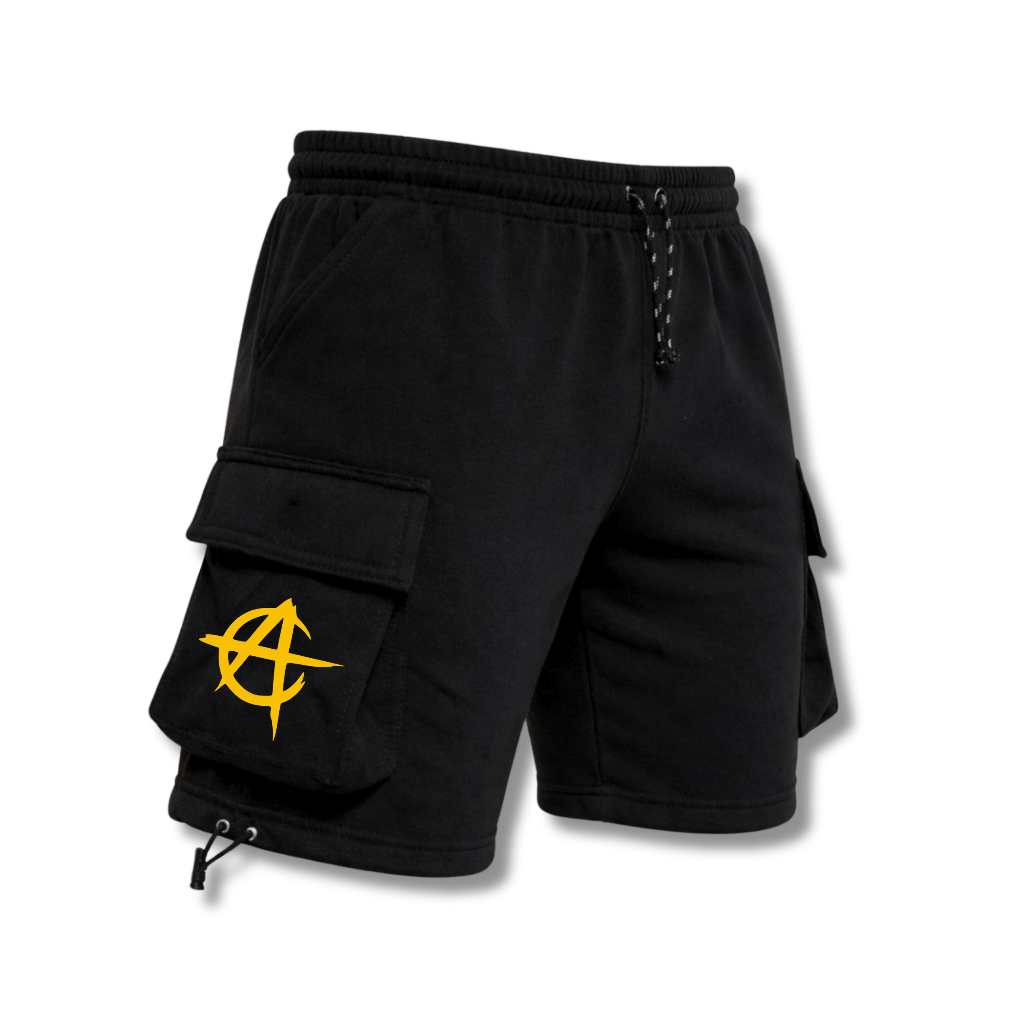 MOON FLOWER - Celena Cargo Bahan Soft Fleece Boxer Cowok Surfing Pria Santai Distro Hitam Dewasa Cel