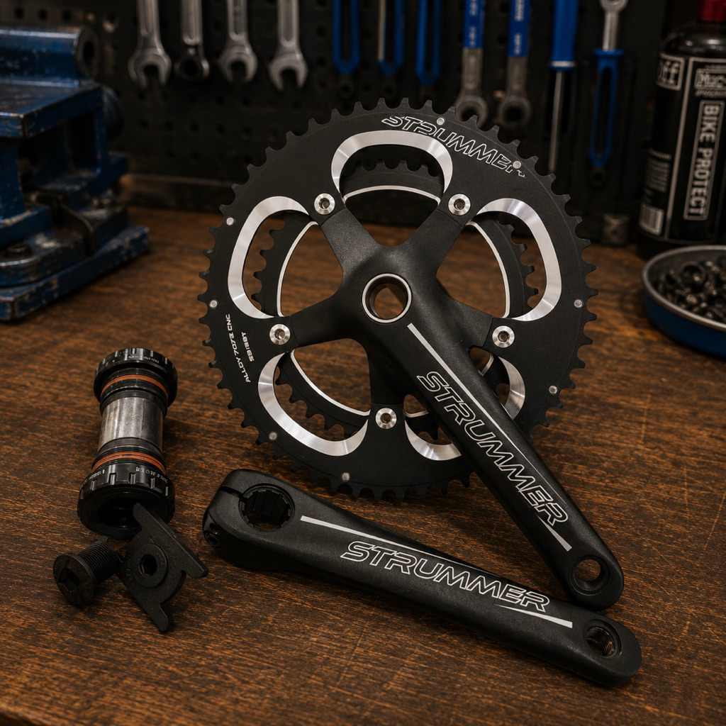 Crankset strummer CW-510B 53-39t roadbike seli hollowtech 2