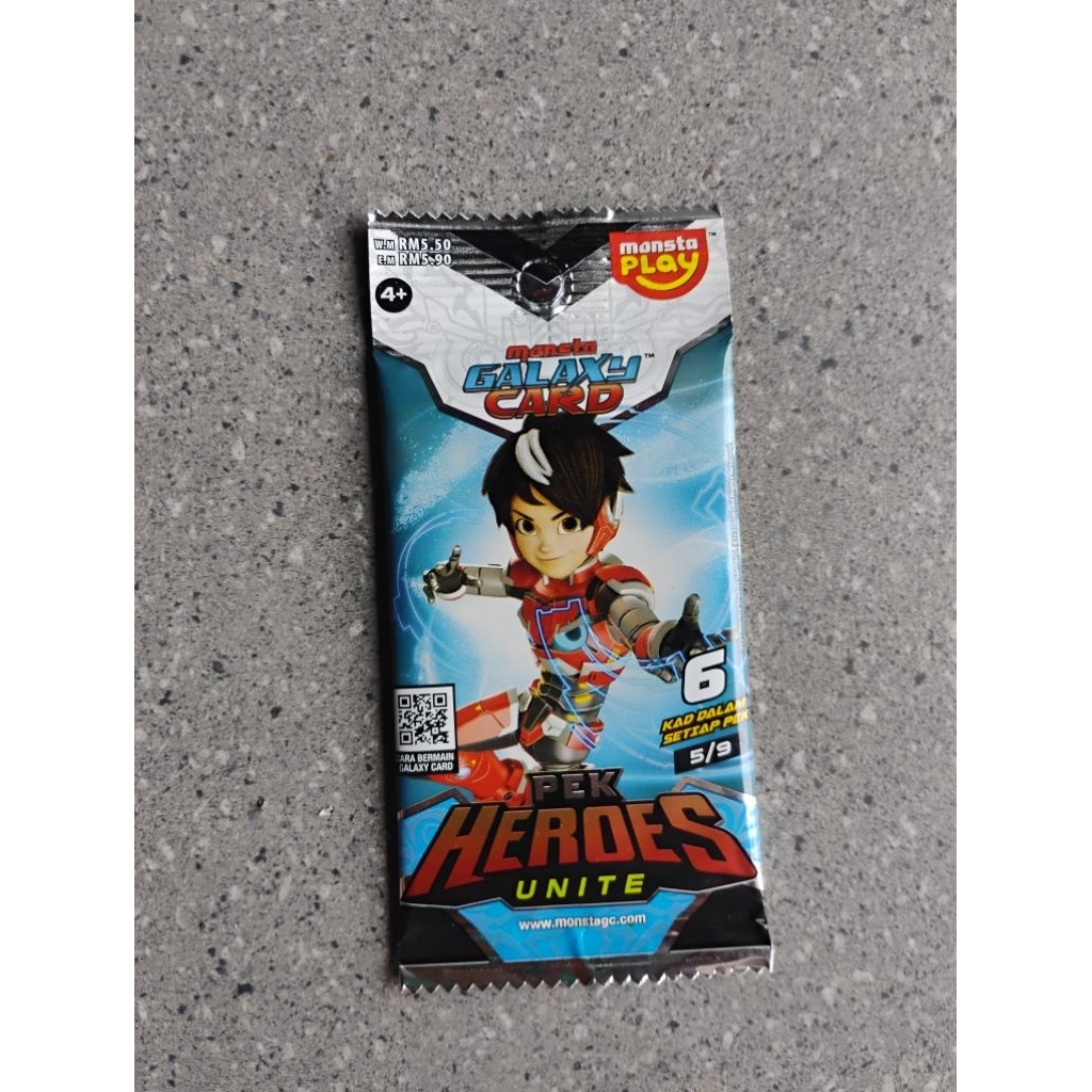 Monsta Galaxy Card Pek heroes unite AR