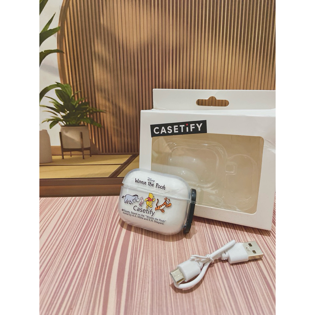 Casetify TWS Pooh n Friends | Lanyard Casetify Pooh | Gantungan HP | Strap HP Casetify