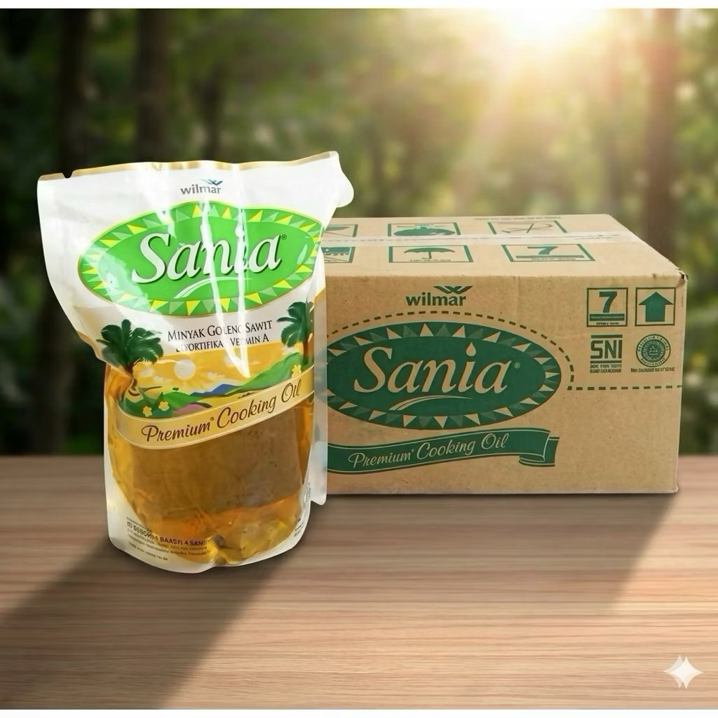 Minyak Goreng Sania 1,8 Liter 1 Dus isi 6pch - Teknologi Canggih, Vitamin A, Rasa Premium