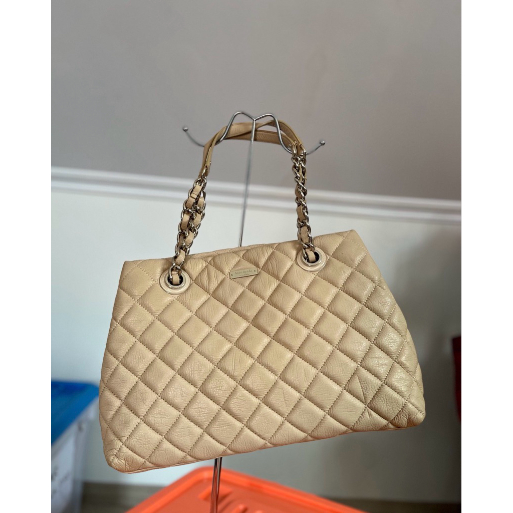 tas kate spade tote nude Preloved
