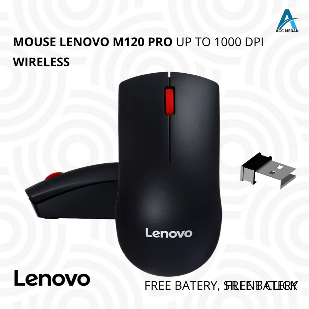LENOVO M120 PRO UP TO 1000 DPI - MOUSE WIRELESS
