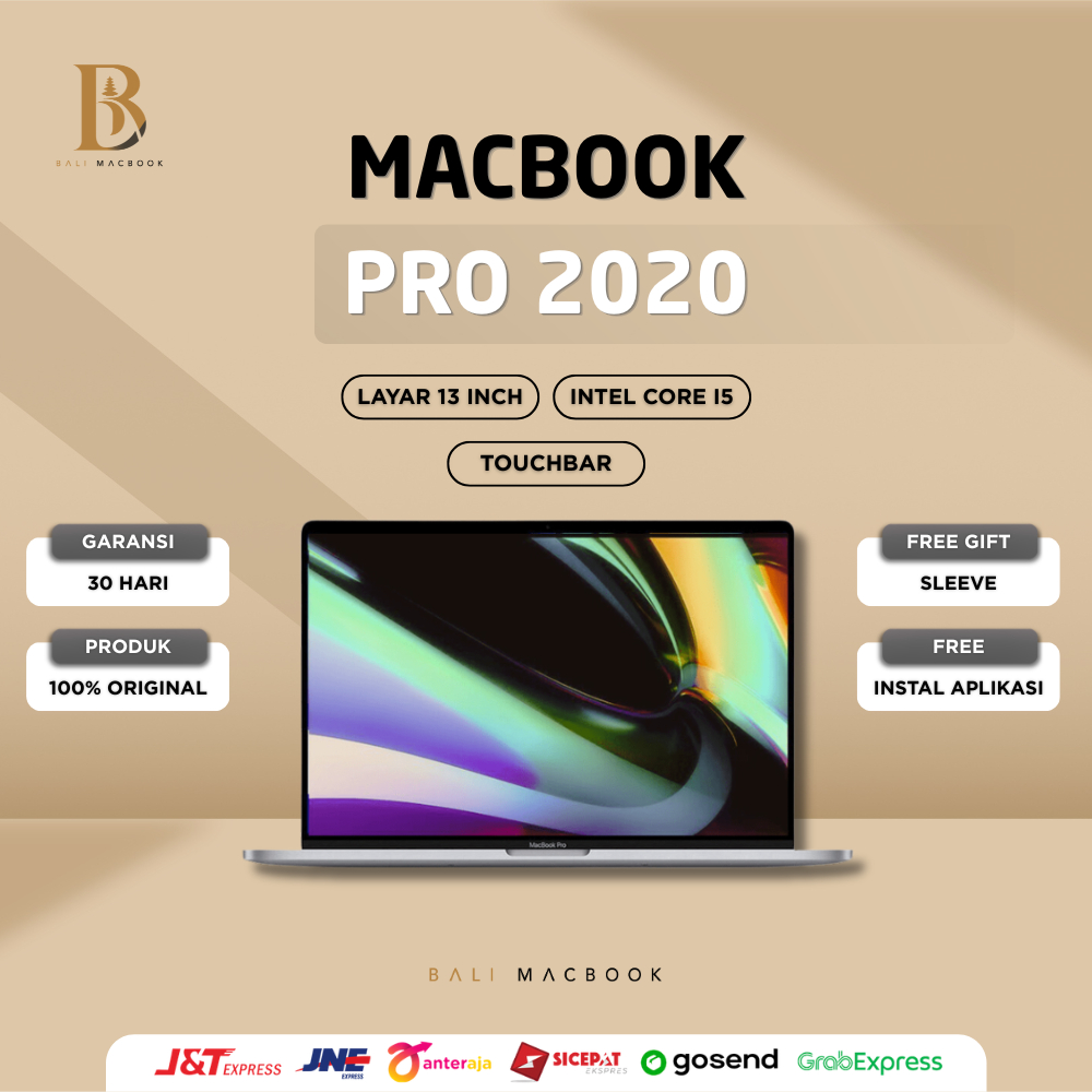 Macbook Pro Retina 13 inch 2020 | Touchbar | Ram 8GB - 16GB | Ssd 256GB 512GB Second ORIGINAL