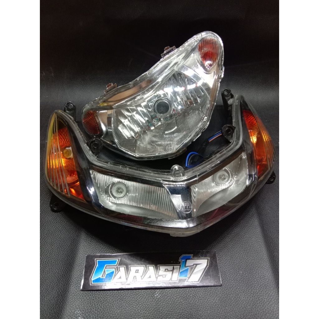 Win Paket Sen Headlamp Reflektor Mio Smile 2008 Costom Custom Smoke Oren Krom