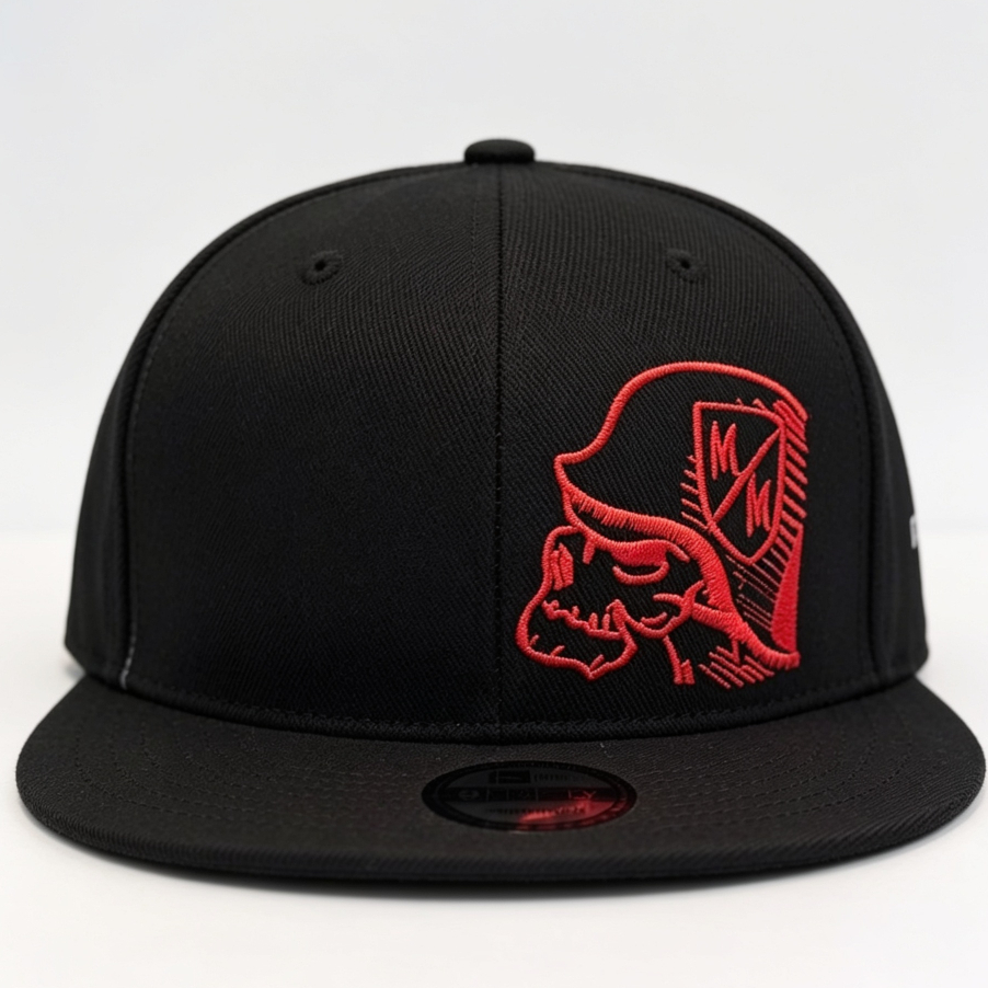 Topi Snapback Metal Mulisha Black Red Model Visor Bordir Terbaru 2026 Topi Hip-Hop Pria Wanita Fashi