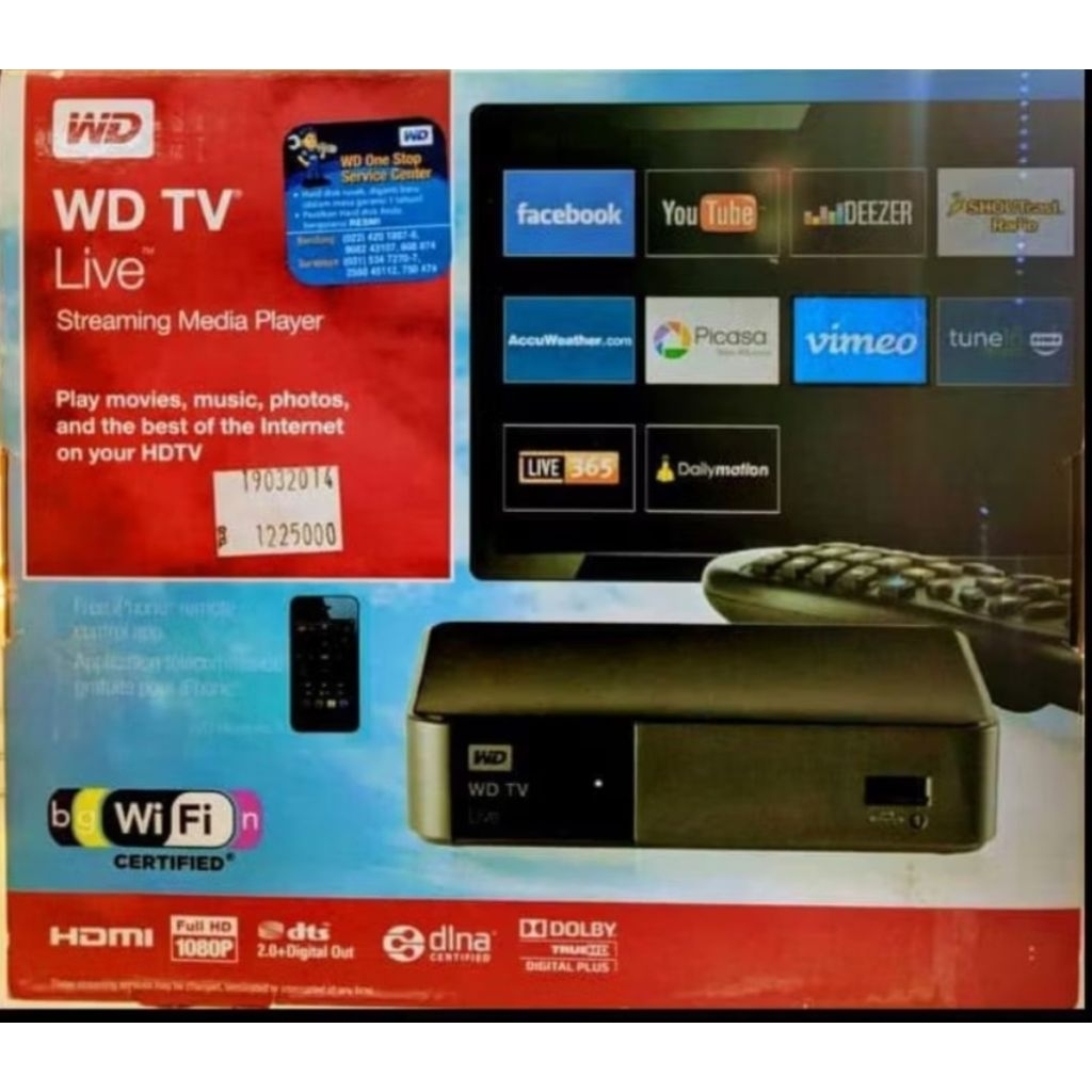 WD TV  BOX MEDIA PLAYER BARANG SESUAI FOTO